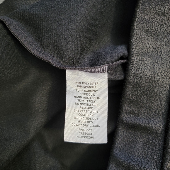 Trouvé Faux Leather Classic Black Caviar Pull On Leggings, Women's Size Small - Picture 10 of 12